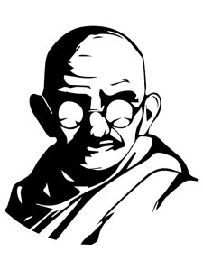 Mahatma Gandhi Stencil 4