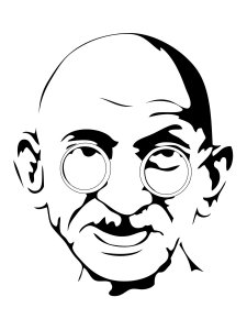 Mahatma Gandhi Stencil 5