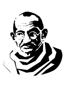 Mahatma Gandhi Stencil 7