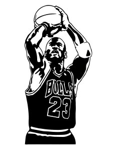 Michael Jordan Stencil 8