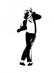 Micheal Jackson Stencil 1
