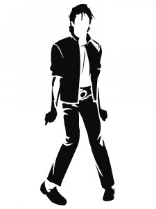 Micheal Jackson Stencil 10