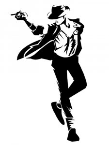Micheal Jackson Stencil 11