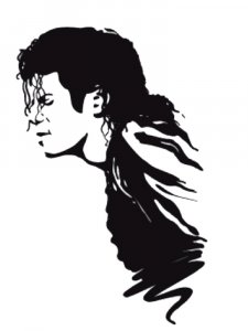 Micheal Jackson Stencil 3