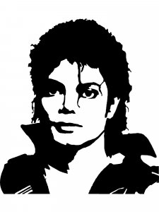 Micheal Jackson Stencil 6