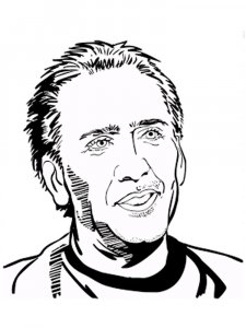 Nicolas Cage Stencil 3