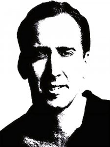 Nicolas Cage Stencil 4