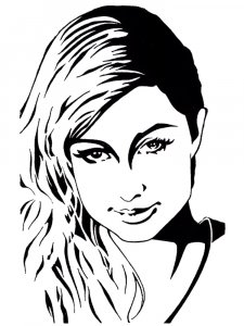 Paris Hilton Stencil 1