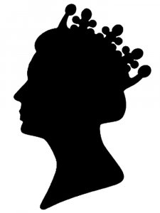 Queen Of England Stencil 3