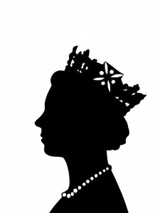 Queen Of England Stencil 4