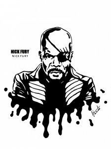 Samuel L Jackson Stencil 1