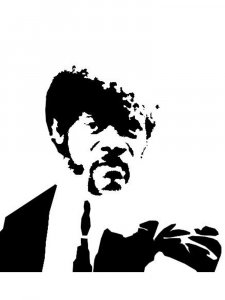 Samuel L Jackson Stencil 5