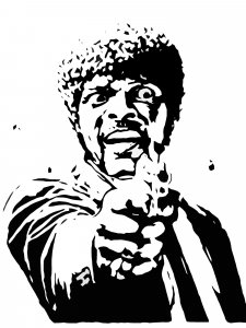 Samuel L Jackson Stencil 6