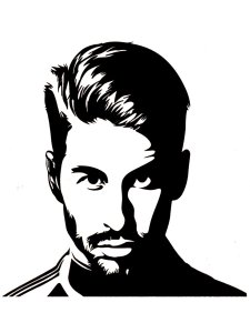 Sergio Ramos Stencil 3