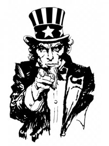 Uncle Sam Stencil 1