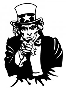 Uncle Sam Stencil 3