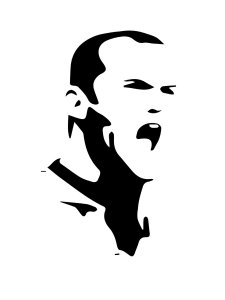 Wayne Rooney Stencil 1