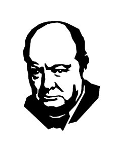 Winston Churchill Stencil 2