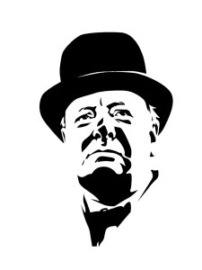 Winston Churchill Stencil 4