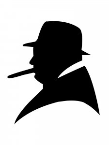 Winston Churchill Stencil 6