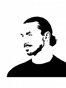 Zlatan Ibrahimovic Stencil 2