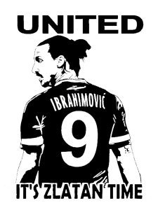 Zlatan Ibrahimovic Stencil 4
