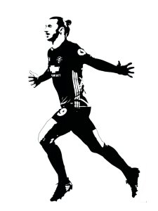 Zlatan Ibrahimovic Stencil 7