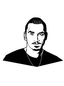 Zlatan Ibrahimovic Stencil 8