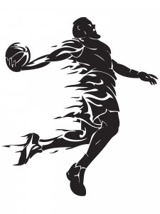 Basketball Stencils 20