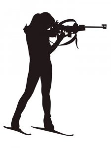 Biathlon Stencil 11