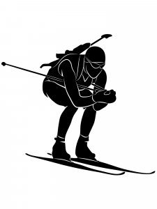 Biathlon Stencil 13