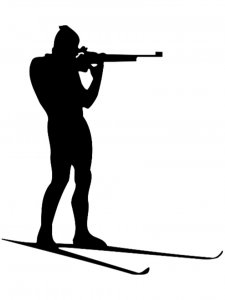 Biathlon Stencil 14