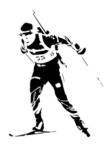 Biathlon Stencil 17
