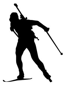 Biathlon Stencil 18
