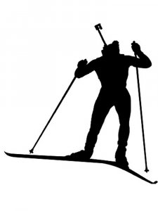 Biathlon Stencil 6