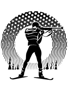 Biathlon Stencil 8