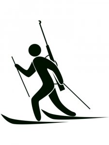 Biathlon Stencil 9