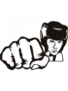 Boxing Stencil 8