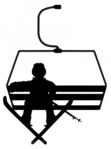 Downhill Skier Stencil 42