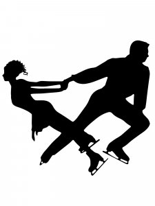 Figure skating Stencil 1