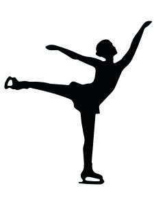Figure skating Stencil 10