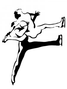 Figure skating Stencil 11
