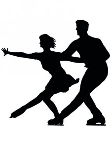 Figure skating Stencil 13