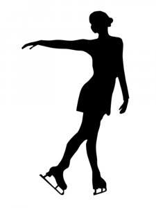 Figure skating Stencil 14