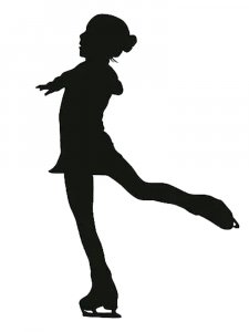 Figure skating Stencil 15
