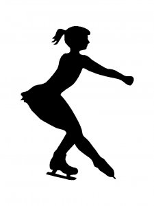 Figure skating Stencil 16