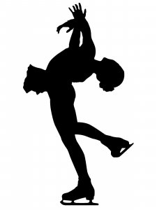 Figure skating Stencil 17
