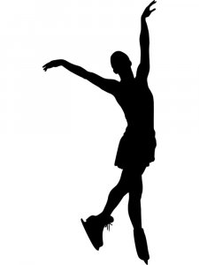 Figure skating Stencil 2
