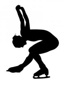 Figure skating Stencil 20