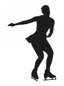 Figure skating Stencil 21